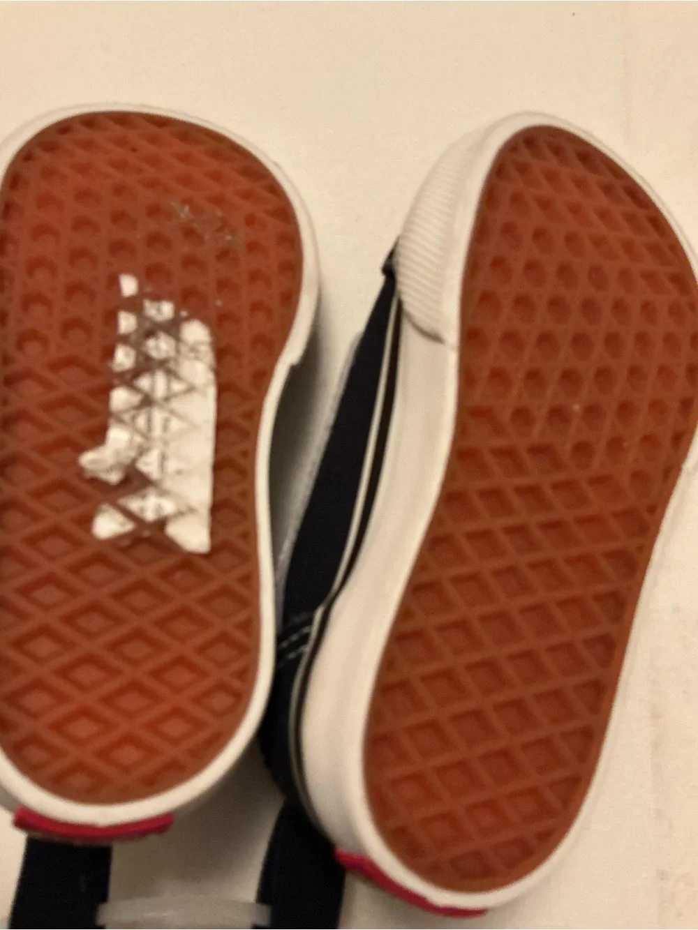 Vans Kids Navy and White Low-Top Sneakers